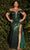 Cinderella Divine CH167C - Sequined Evening Dress Special Occasion Dress 2X / Emerald