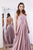 Cinderella Divine - CJ527 Long Crisscross Back Satin A-Line Dress Bridesmaid Dresses