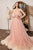 Cinderella Divine CR864 - Strapless Feathery Long Gown Prom Dresses