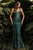 Cinderella Divine - J810 Shimmer Corset Bodice Mermaid Evening Gown Evening Dresses 2 / Dark Emerald