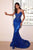 Cinderella Divine - J810 Shimmer Corset Bodice Mermaid Evening Gown Evening Dresses 2 / Royal