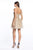 Cinderella Divine - KV1048 Floral Applique Sweetheart A-line Dress Homecoming Dresses