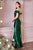 Cinderella Divine KV1056C - Off Shoulder Formal Gown Prom Dresses 18 / Emerald