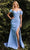 Cinderella Divine KV1057 - Off Shoulder Prom Dress Special Occasion Dress 2 / Lt Blue