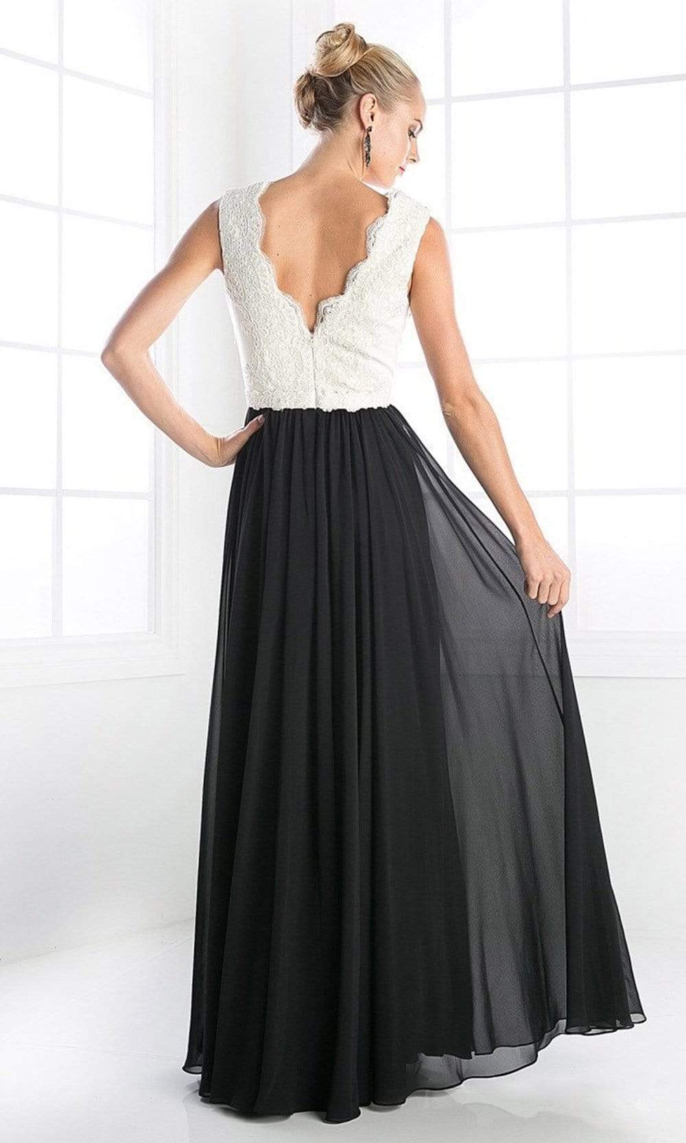 scalloped v neck lace dress Unique Scalloped Lace V Neck Long Sleeve Wedding Dress