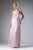 Cinderella Divine - Sleeveless Flounce Halter Neck Sheath Dress Special Occasion Dress XS / Blush
