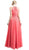 Cinderella Divine - Sleeveless Ruched Halter A-line Dress Special Occasion Dress