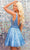 Clarisse 30217 - Glittering Applique V-Neck Cocktail Dress Special Occasion Dress