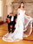 Clarisse - 600141 Beaded Lace Deep V-neck Sheath Dress Wedding Dresses