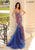 Clarisse - 800227 Spaghetti Strap Sequined Mermaid Gown Prom Dresses 00 / Royal/Multi