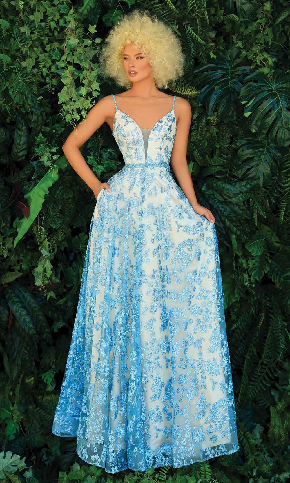 Clarisse - 810250 Sequin Print A-Line Gown Couture Candy Clarisse - 810250 Sequin Print A-Line Gown Couture Candy