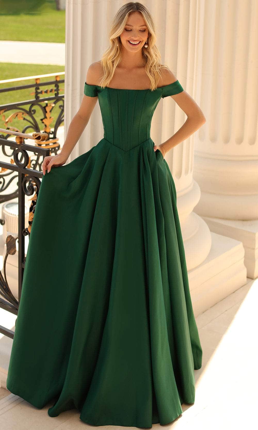 Clarisse 810604 - Off Shoulder Corset Prom Dress Couture Candy Clarisse 810604 - Off Shoulder Corset Prom Dress Couture Candy