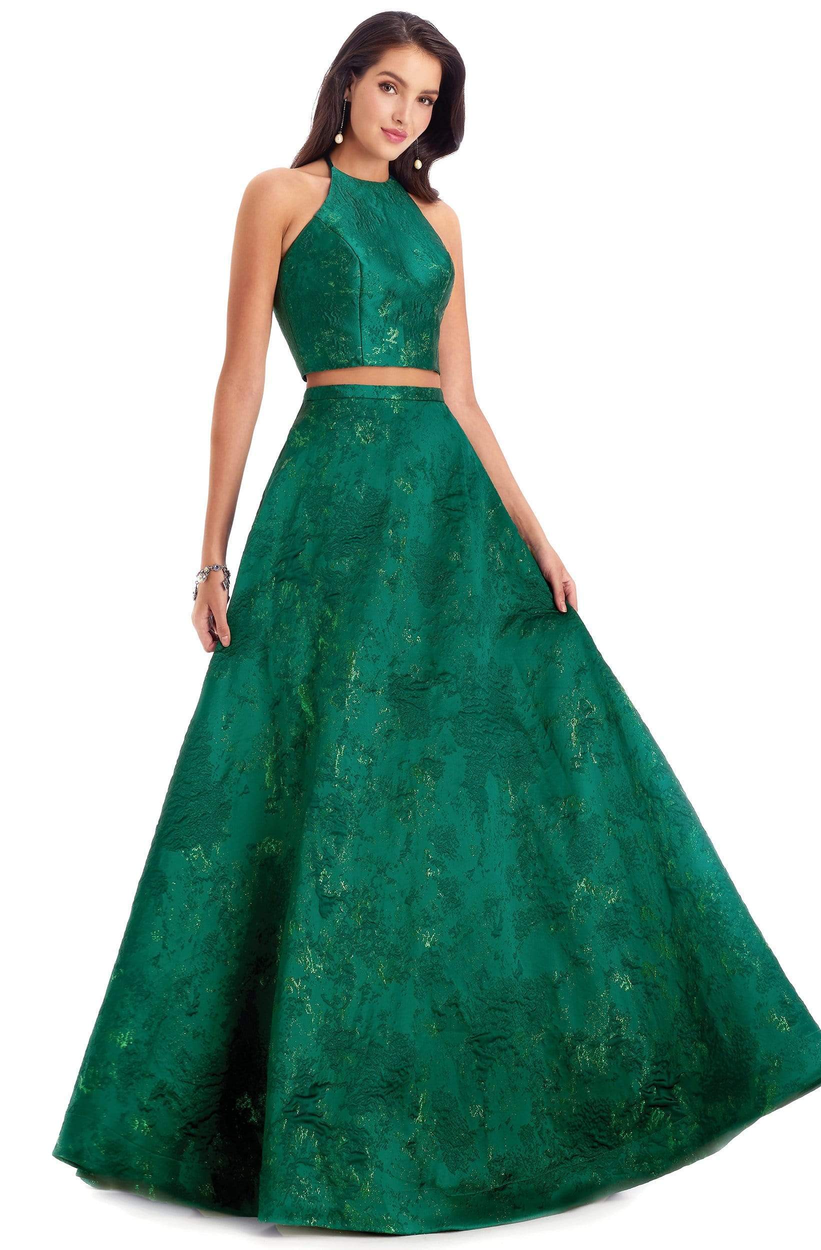 Clarisse - 8229 Two Piece Embroidered A-line Dress Clarisse - 8229 Two Piece Embroidered A-line Dress