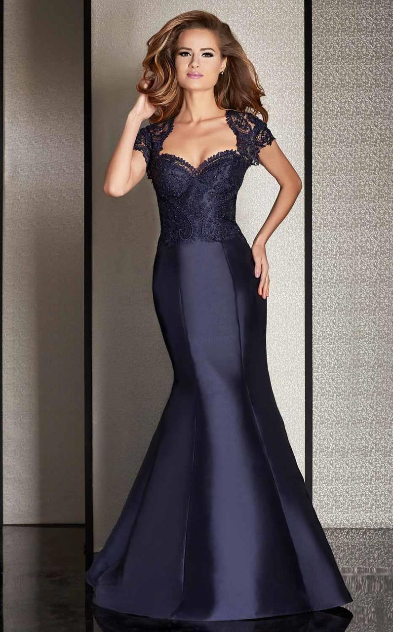 Clarisse - M6256 Lace Queen Anne Mermaid Dress Clarisse - M6256 Lace Queen Anne Mermaid Dress
