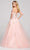 Colette for Mon Cheri - CL12138 Lace Applique Gossamer A-Line Gown Prom Dresses