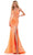 Colors Dress 2848 - Beaded Corset Prom Gown Formal Gowns 0 / Orange