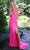 Colors Dress 2975 - Strappy Back Sequined Prom Gown Prom Dresses 0 / Hot Pink
