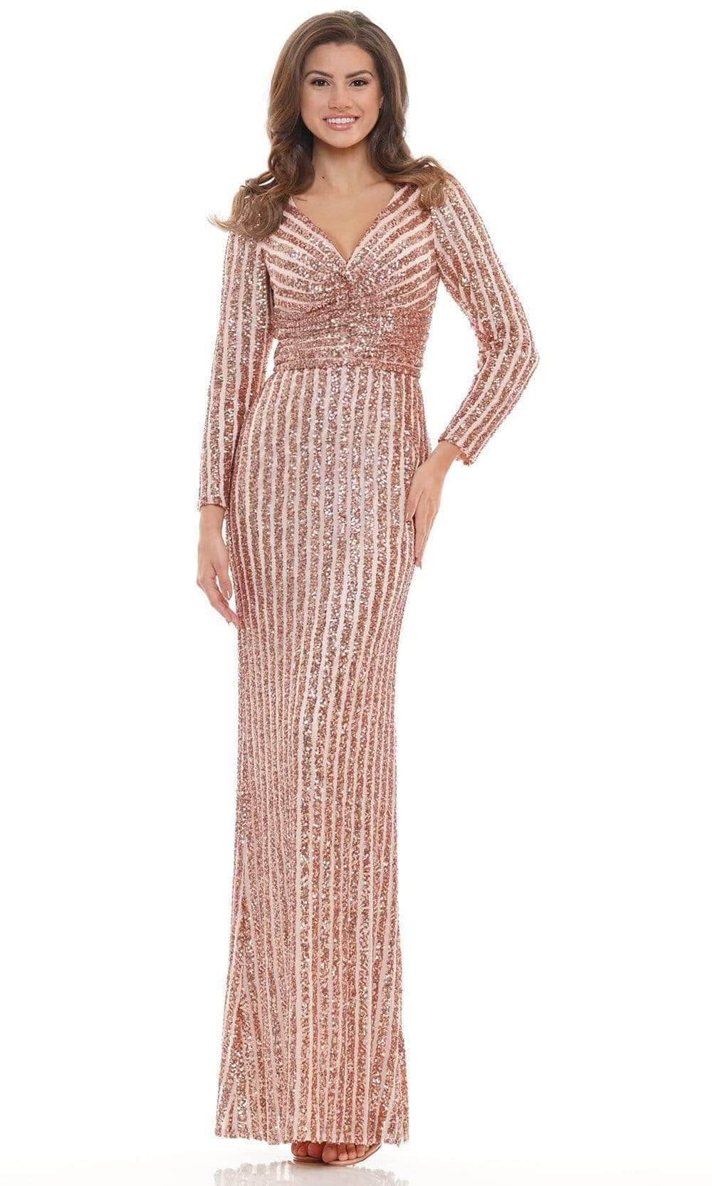 slim fit dress slacks Macloth Two Piece Cap Sleeves Bridesmaid Dress Rose Gold Formal Gown Custom Color / Tea Length / Custom Size main image 1
