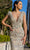 Cristallini SKA1415 - Illusion V-Neck Beaded Evening Gown Special Occasion Dress