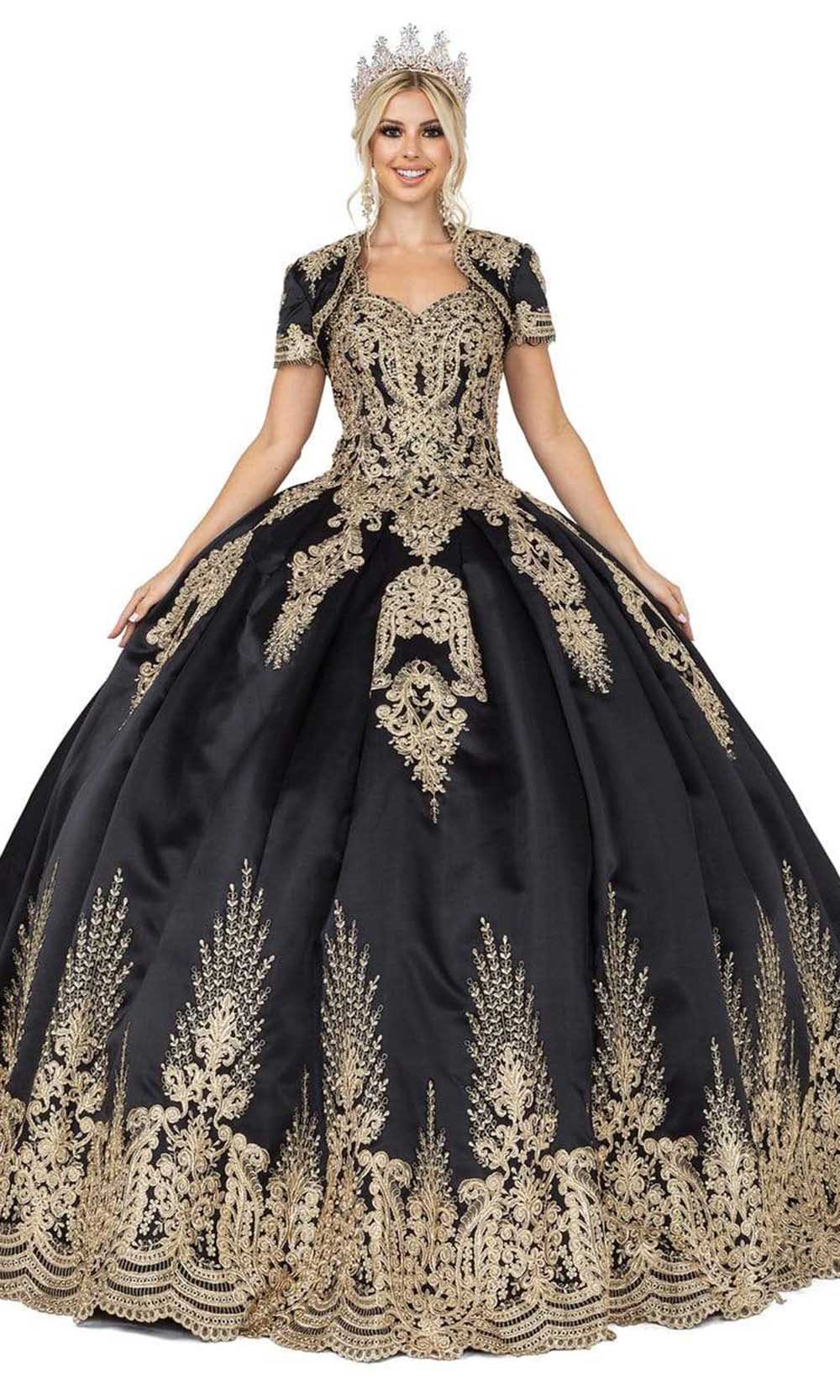 black and gold junior dresses Amazon.com: FUSLW Black Flower Girl Dress Gold Sequin Girl Pageant Ball Gown Sleeveless Prom Dress for Girls 10-12: Clothing, Shoes & Jewelry