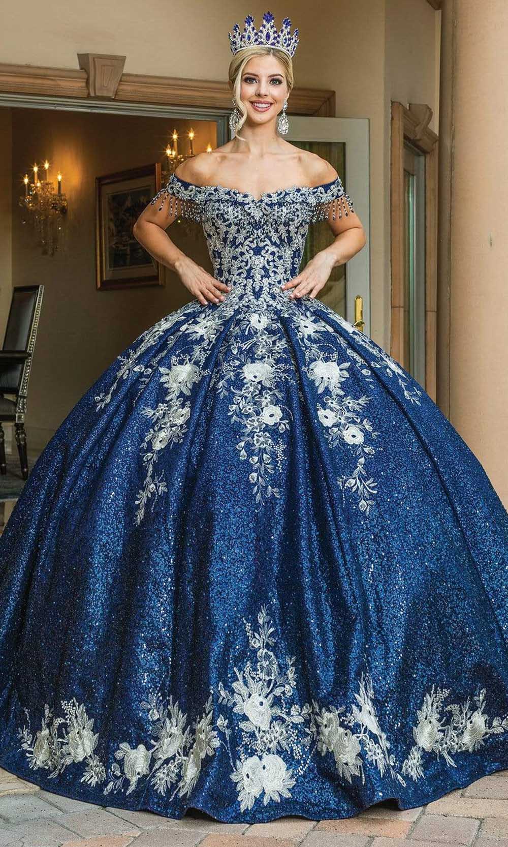 blue dress queen Regency Era Queen Dress - Renaissance Sapphire Velvet Jacquard Ball Gown Costume