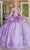 Dancing Queen 1656 - Ornate Peplum Quinceanera Ballgown Ball Gowns XS / Lilac