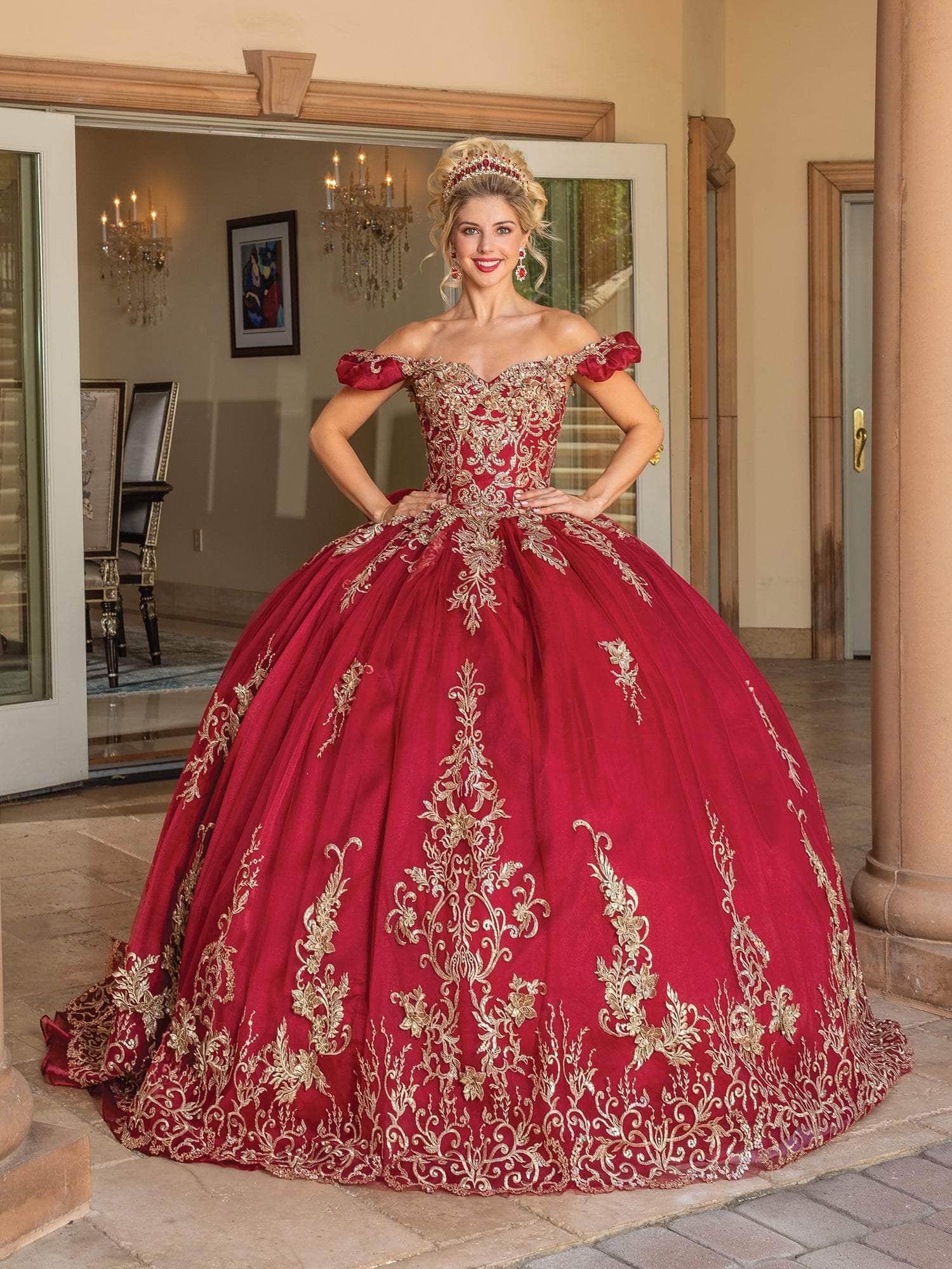 red off the shoulder quinceanera dresses Ball Gown Red Quinceanera Dresses Off The Shoulder Long Sleeve Red Quinceanera Dresses Crystal Long Sleeve Red Quince