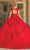 Dancing Queen 1735 - Cap Sleeve Ruffle Ballgown Ball Gowns