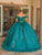 Dancing Queen 1766 - Ruffled Off-Shoulder Embellished Ballgown Special Occasion Dress