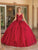 Dancing Queen 1767 - Sleeveless Beaded Ballgown With Cape Quinceanera Dresses