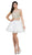 Dancing Queen - 2007 Two Piece Jeweled A-line Cocktail Dress Special Occasion Dress XS / Off White