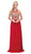 Dancing Queen - 2234 Sleeveless Illusion Jewel Lace Ornate Prom Gown Prom Dresses