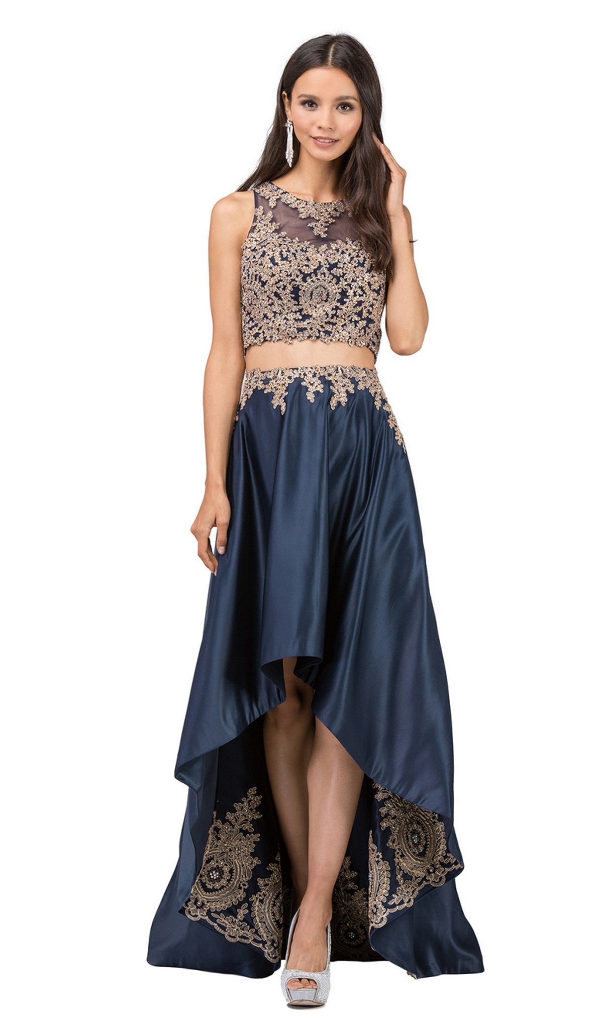 Dancing Queen - 2389 Two Piece Gilded Jewel High Low A-line Prom Dress M / Burgundy - Shop Dancing Queen dresses on Couture Candy at CoutureCandy.com Dancing Queen - 2389 Two Piece Gilded Jewel High Low A-line Prom Dress M / Burgundy - Shop Dancing Queen dresses on Couture Candy at CoutureCandy.com