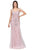 Dancing Queen - 2451 Bejeweled Corset Boned Prom Gown Special Occasion Dress XS / Dusty Pink