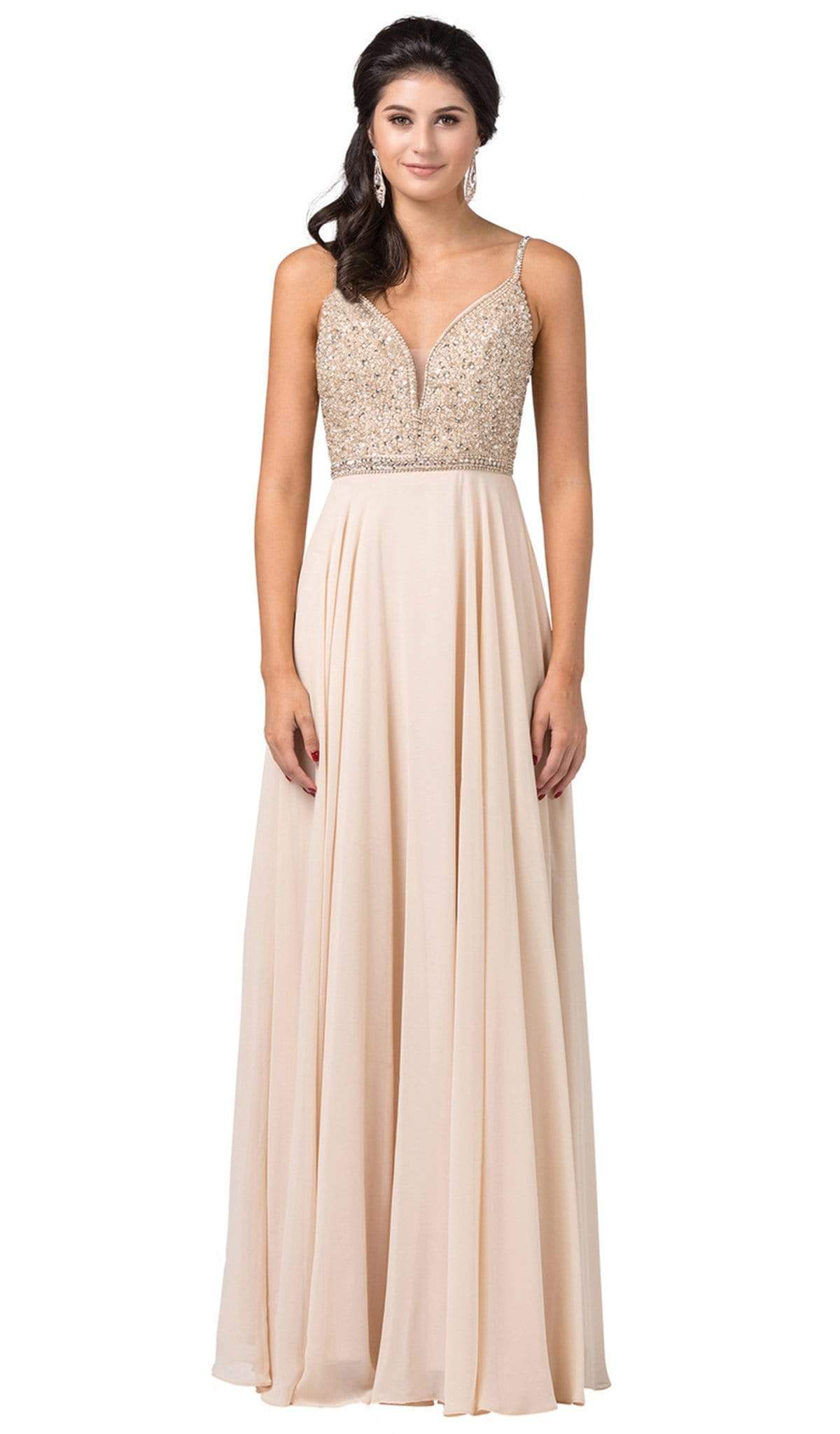 Dancing Queen - 2493 Jewel Beaded A-Line Chiffon Gown 3XL / Champagne - Shop Dancing Queen dresses on Couture Candy at CoutureCandy.com Dancing Queen - 2493 Jewel Beaded A-Line Chiffon Gown 3XL / Champagne - Shop Dancing Queen dresses on Couture Candy at CoutureCandy.com