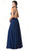 Dancing Queen - 2498 Sequined Halter A-Line Prom Gown Prom Dresses
