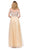 Dancing Queen - 2538 Embroidered Off-Shoulder A-line Gown Special Occasion Dress