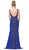 Dancing Queen - 2819 Bead Embellished Plunging Prom Dress Prom Dresses