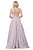 Dancing Queen - 2880 Embroidered Deep V-neck Ballgown Evening Dresses