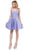 Dancing Queen - 3059 Sleek Pleated Surplice Homecoming Dress Homecoming Dresses XS / Lilac