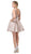 Dancing Queen - 3142 V-Neck Pleated A-Line Cocktail Dress Homecoming Dresses