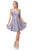 Dancing Queen - 3144 Double Strap Sweetheart Neck A-Line Glitter Dress Homecoming Dresses XS / Lilac