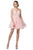 Dancing Queen - 3150 Appliqued Lace Bodice Tulle Dress Homecoming Dresses XS / Blush