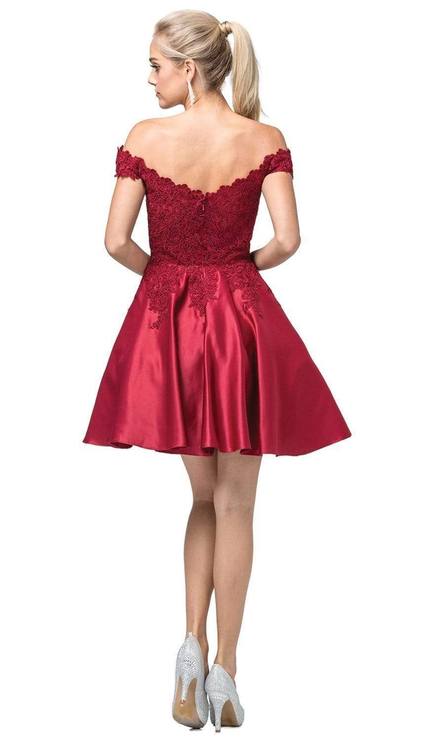 Dancing Queen - 3213 Off Shoulder Lace and Satin Cocktail Dress S / Off White - Shop Dancing Queen dresses on Couture Candy at CoutureCandy.com Dancing Queen - 3213 Off Shoulder Lace and Satin Cocktail Dress S / Off White - Shop Dancing Queen dresses on Couture Candy at CoutureCandy.com