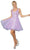Dancing Queen - 3243 Glitter Embellished Fit and Flare Short Dress Homecoming Dresses XS / Lilac