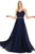 Dancing Queen - 4030 Sweetheart Neck Lace-up Back A-Line Prom Dress Prom Dresses XS / Navy