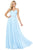 Dancing Queen - 4030 Sweetheart Neck Lace-up Back A-Line Prom Dress Prom Dresses XS / Sky Blue