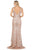 Dancing Queen - 4036 Embellished Plunging V-neck Trumpet Dress Evening Dresses