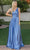 Dancing Queen 4262 - Sleeveless Satin A-Line Prom Dress Special Occasion Dress XS / Dusty Blue