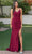 Dancing Queen 4288 - Ruched Satin Prom Dress with Slit Special Occasion Dress
